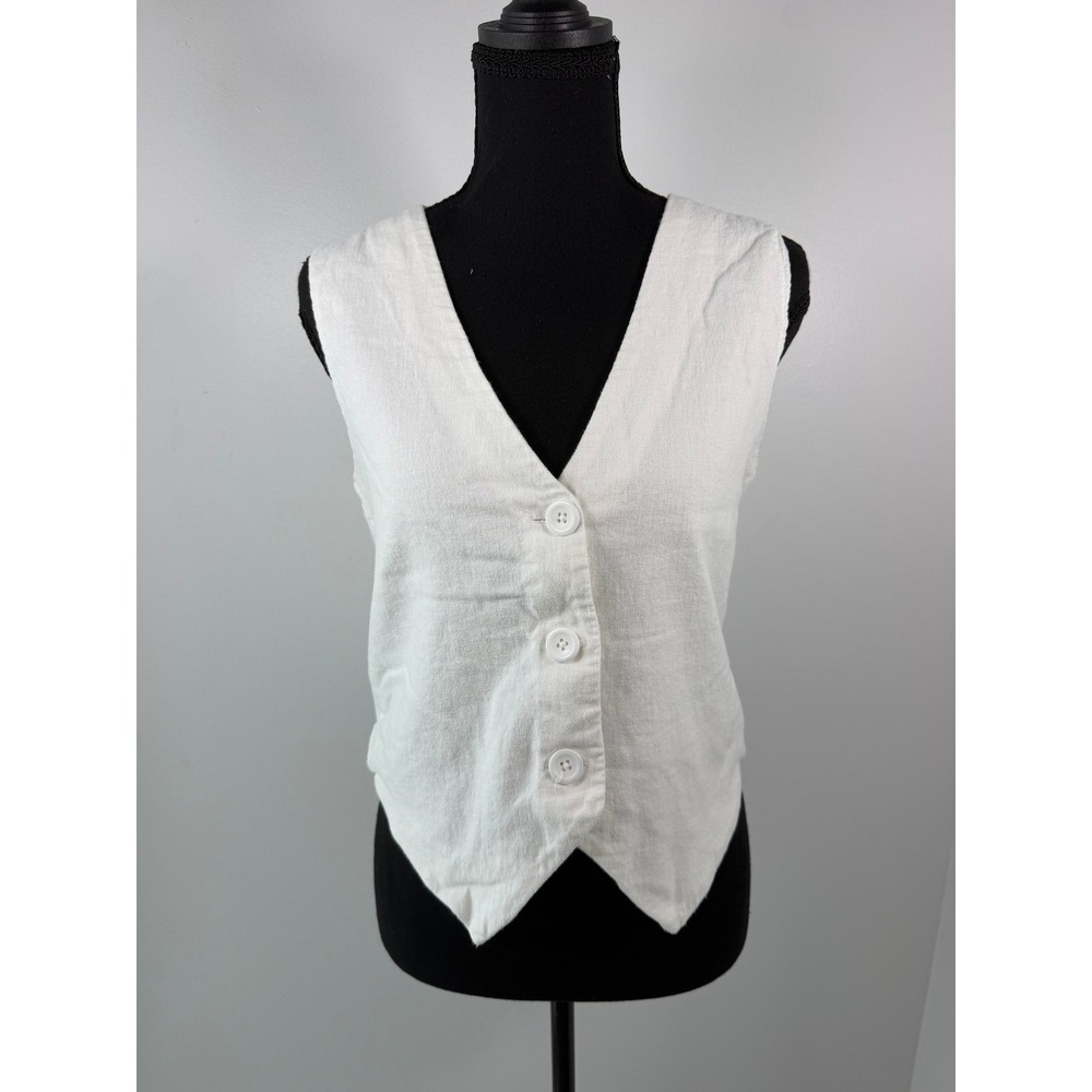 Abercrombie & Fitch Linen Vest, Sz S